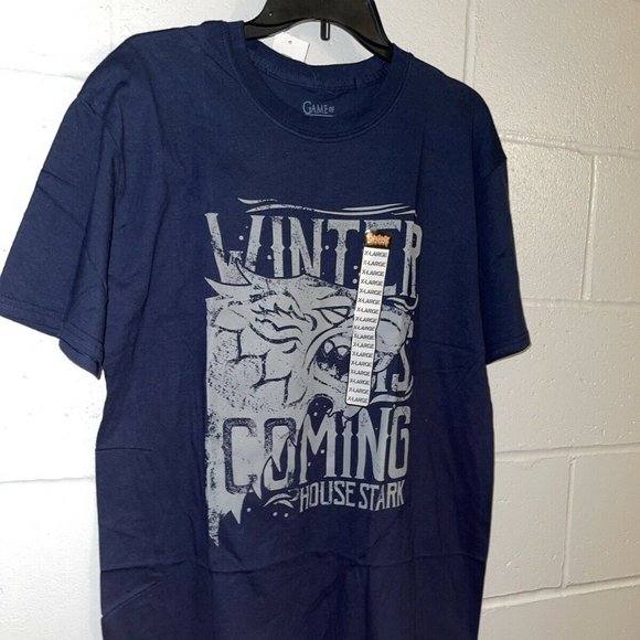 Game Of Thrones Winter Is Coming House Stark Direwolf T-Shirt Got Sz Xl Wolf Nwt - Picture 5 of 7